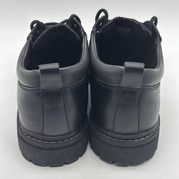 Skechers Alley Cat Leather Oxford Comfort Shoes Mens Size 10.5 US Black SN7111EW - Picture 8 of 15